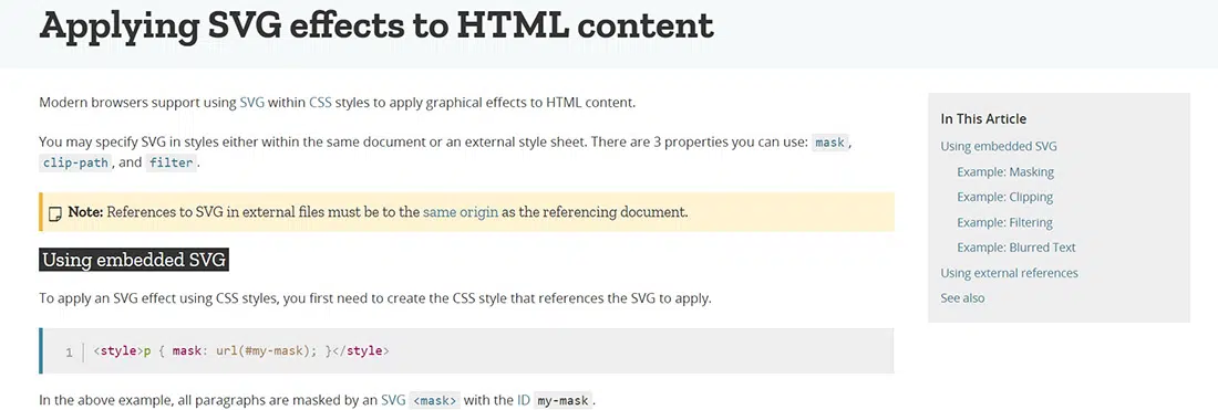 Aplicación de efectos SVG al contenido HTML - SVG _ MDN