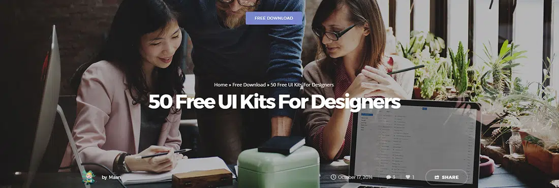 50 kits de interfaz de usuario gratuitos para diseñadores en formato PSD