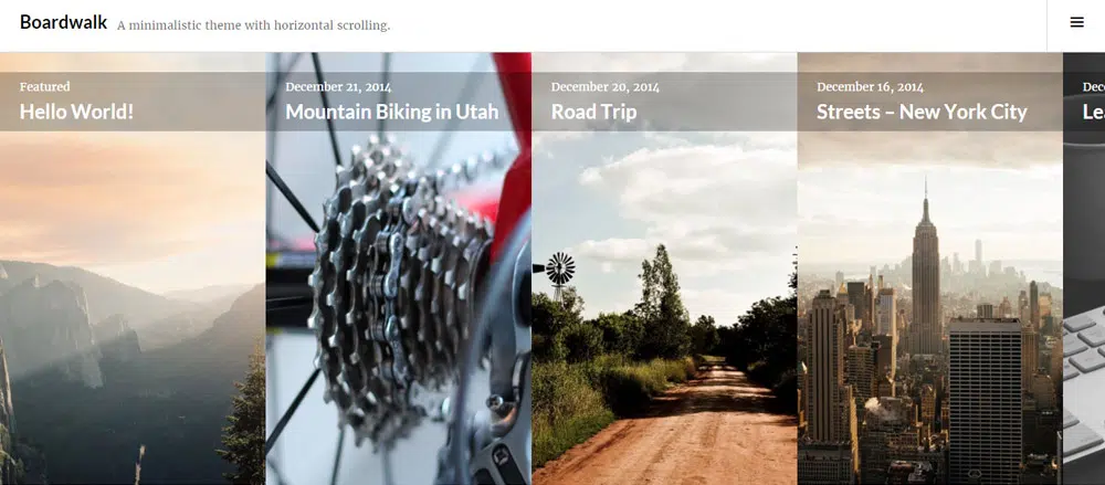 Tema WordPress Boardwalk Infinite Scroll