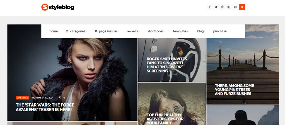 StyleBlog Infinite Scroll Teme WordPress