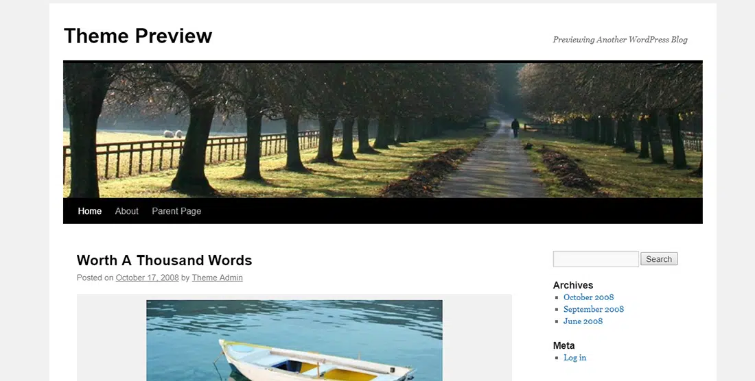 Twenty Ten - Teme WordPress gratuite