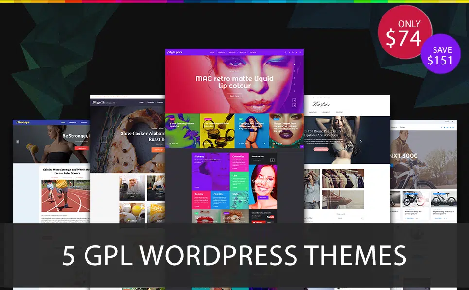 5 GPL-WordPress-Themen für 74 $