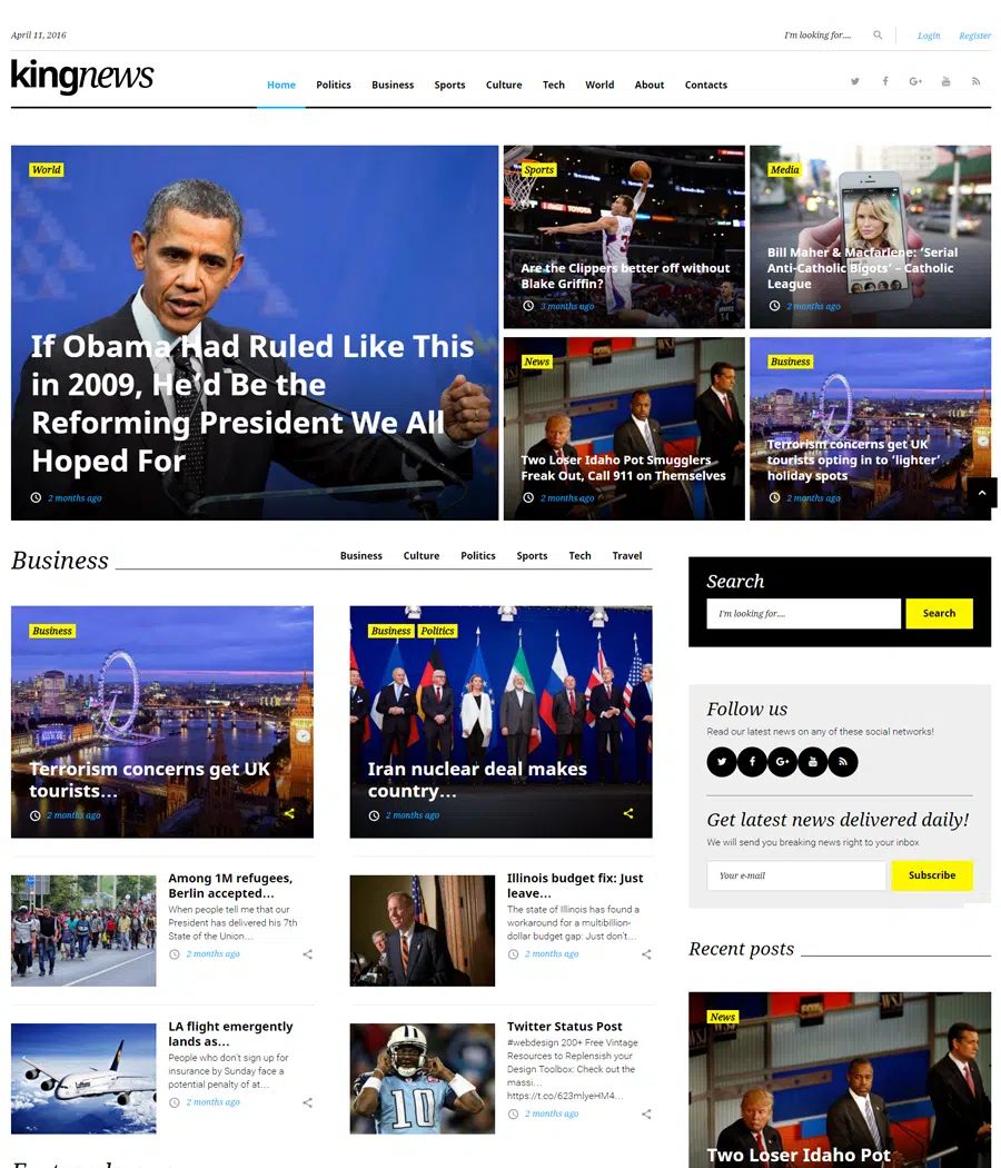 kingnews-gpl WordPress-Theme