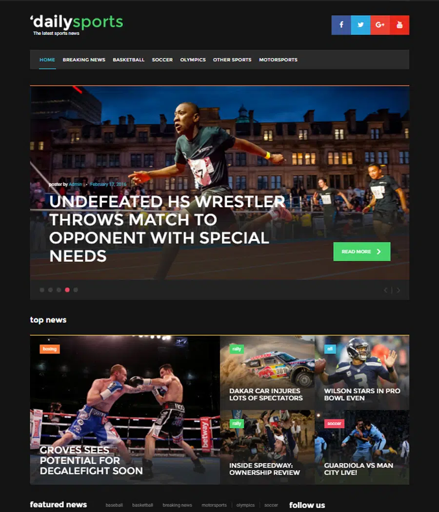 daily-sports-gpl WordPress-Theme