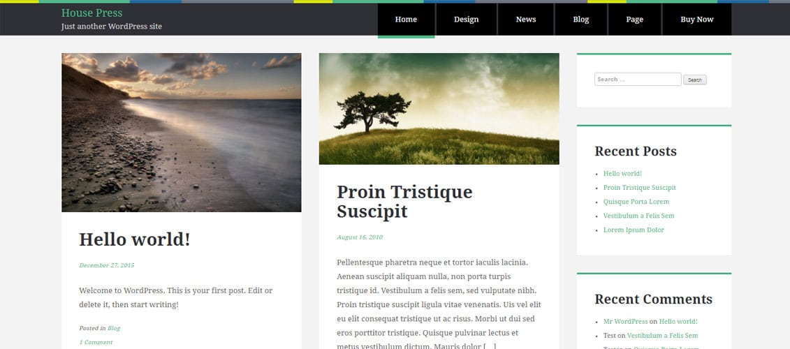 WordPress-блог-тема---Housepress