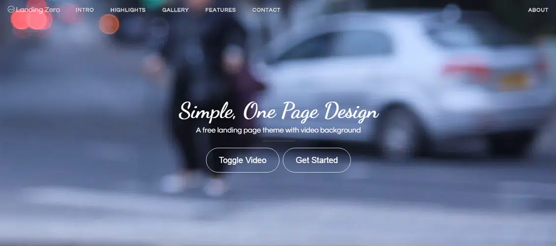 Landing-Zero-Theme
