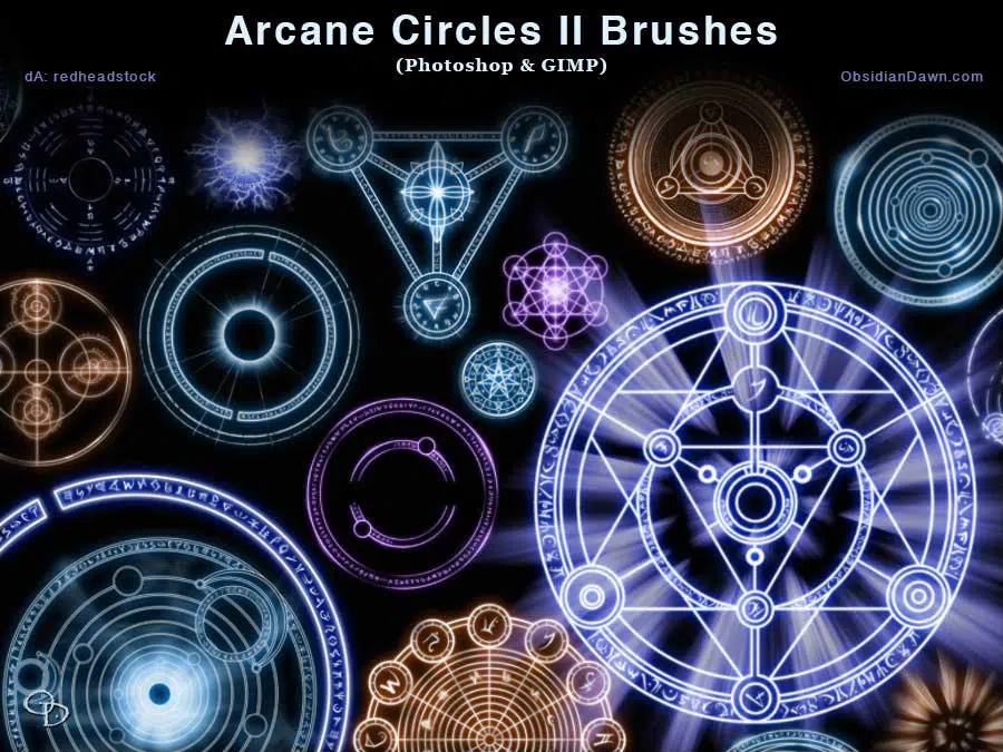 Arcane Circles Photoshop GIMP-Pinsel