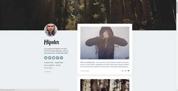 21 Tema Hipster Tumblr