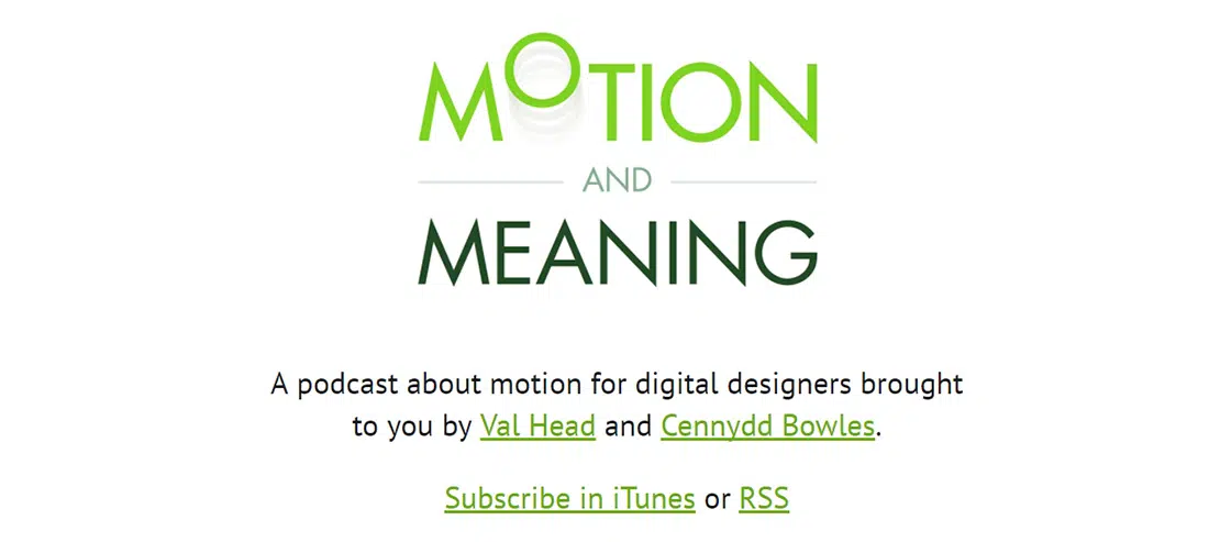 Movimiento y significado Un podcast sobre diseño de movimiento para diseñadores digitales con Val
