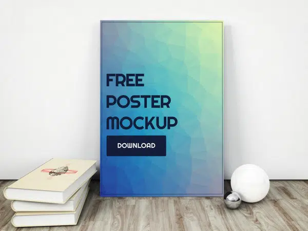 7 Mockup Presentasi Desain Poster