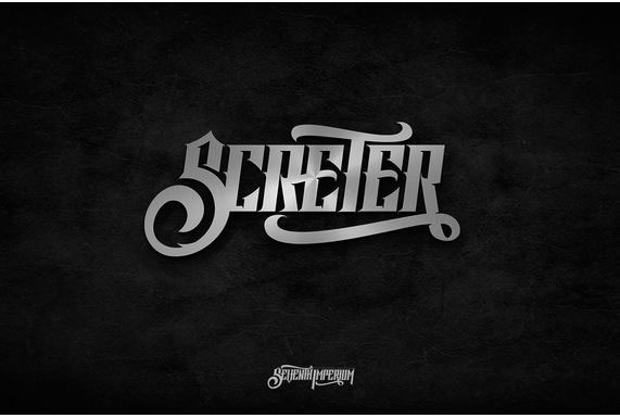 Screter Blackletter Czcionki