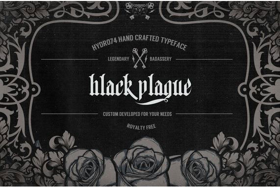 Black Plague Blackletter Czcionki