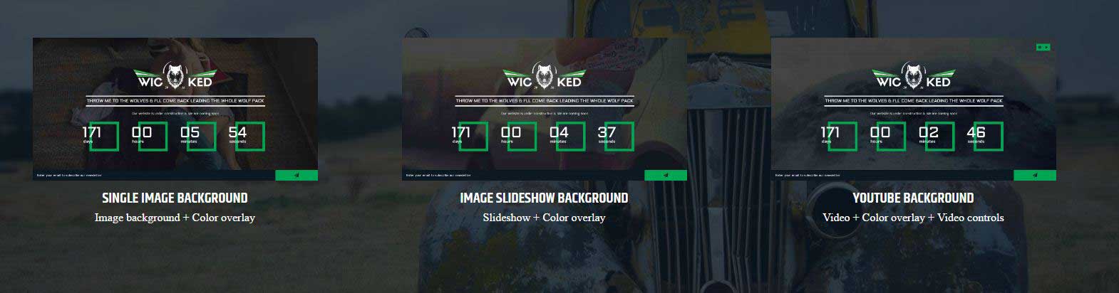 nikczemny responsywny wkrótce podgląd themeforest