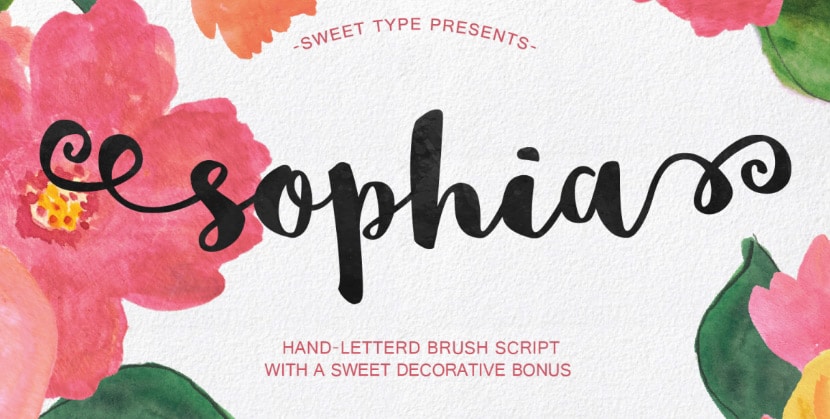 แบบอักษรสคริปต์แปรง Handlettered ของ Sophia บน Behance