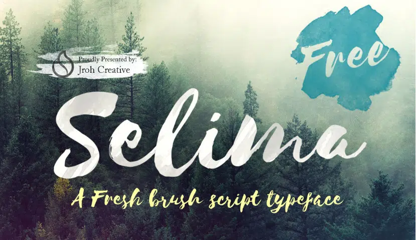 แบบอักษร Selima ฟรีบน Behance