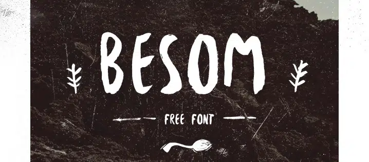 แบบอักษรแปรง Besom ฟรีบน Behance