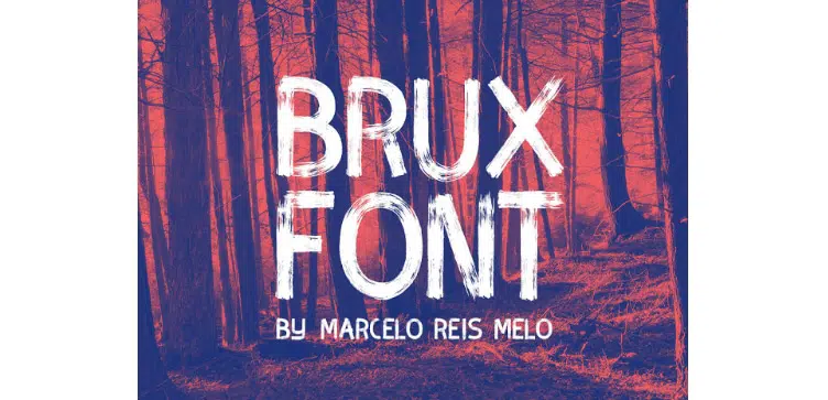 ฟรี PSD Goodies และ Mockups สำหรับนักออกแบบ _ BRUX BOLD BRUSH FONT