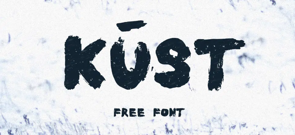 แบบอักษรแปรงฟรี KUST บน Behance