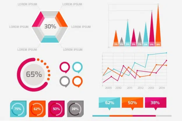 Set di infografica aziendale Vector _ Download gratuito