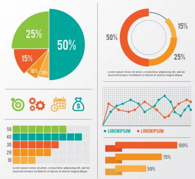 Assortimento di elementi infografici colorati Vector _ Download gratuito