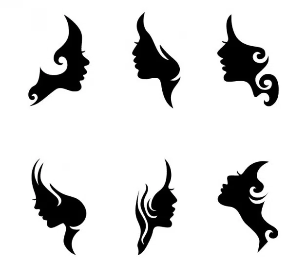 Silhouette-viso-donna-Vector-_-Download-gratuito