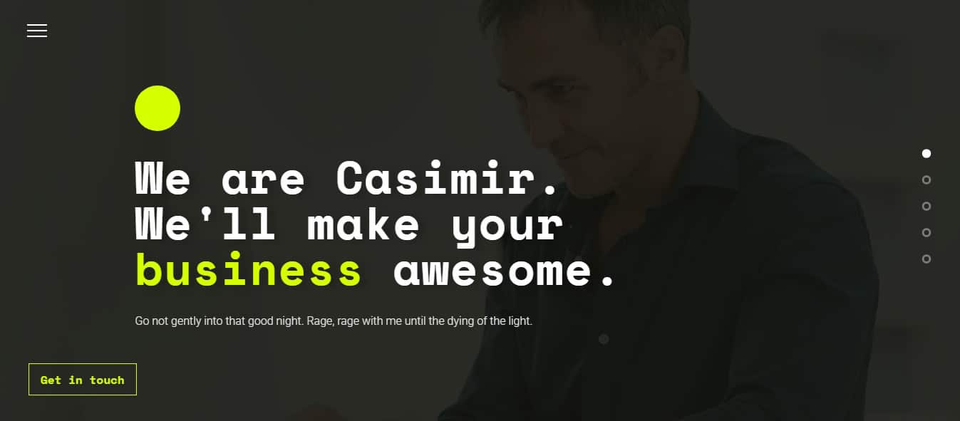 Casimir Bold Tumblr Portfolio Tema