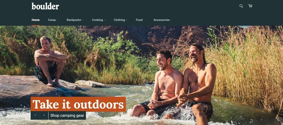 Venture - Outdoors Kostenloses Shopify-Thema