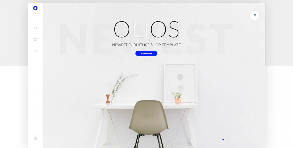 Olios Photoshop-Website-Vorlage