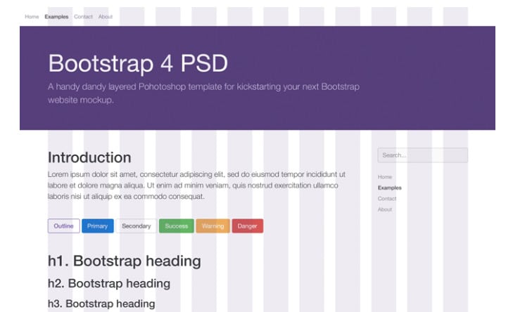 Bootstrap-4-PSD