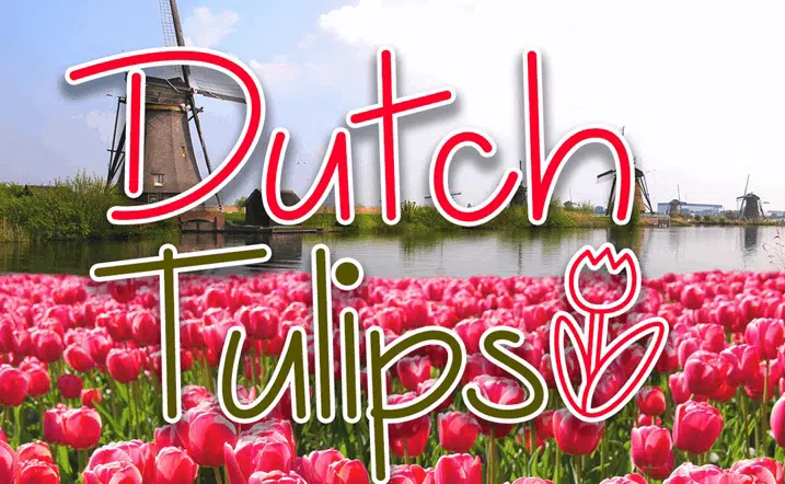 Font demonstrativ Dutch Tulips