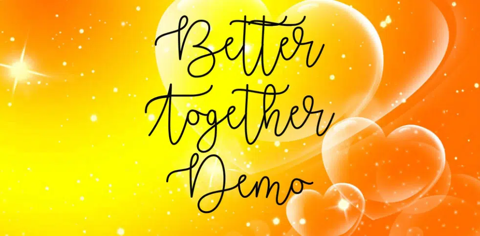 Font Demo Better Together