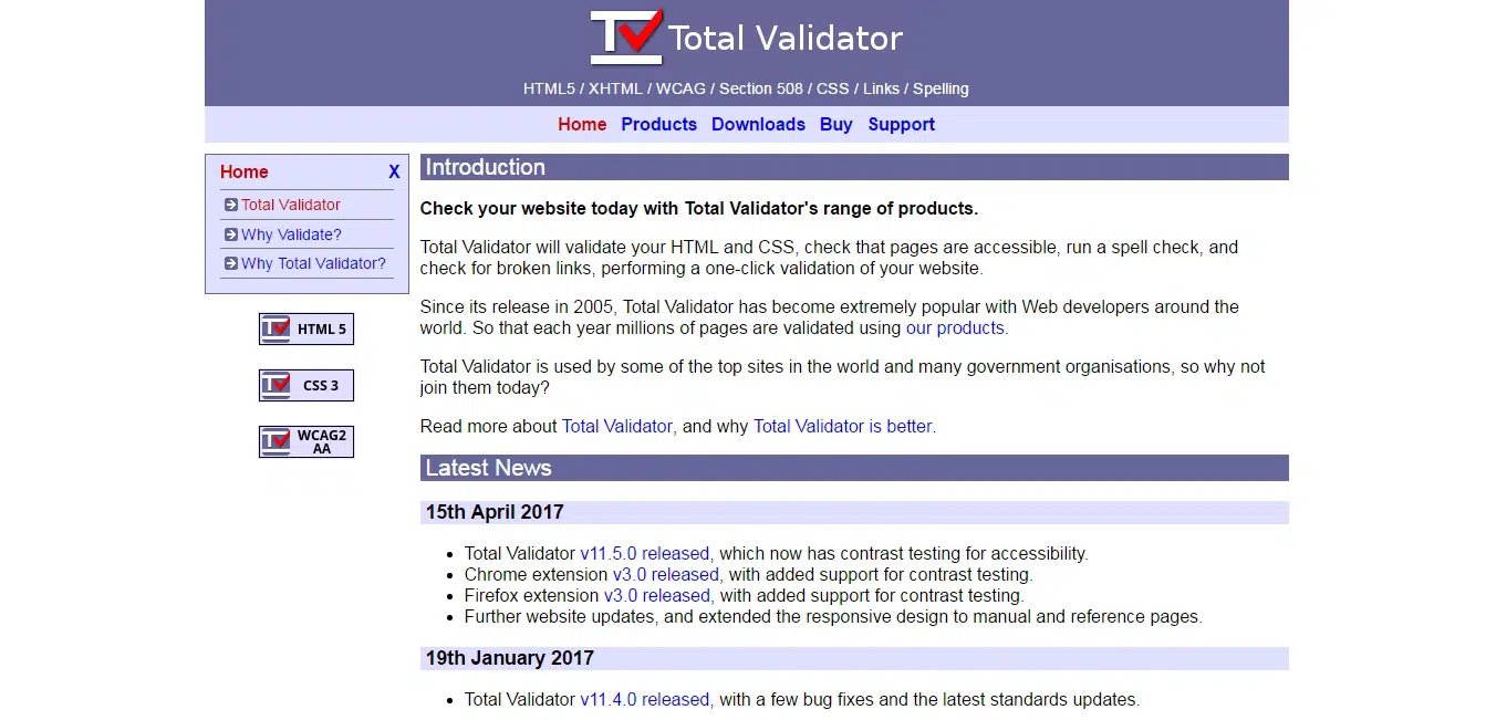 Validateur total