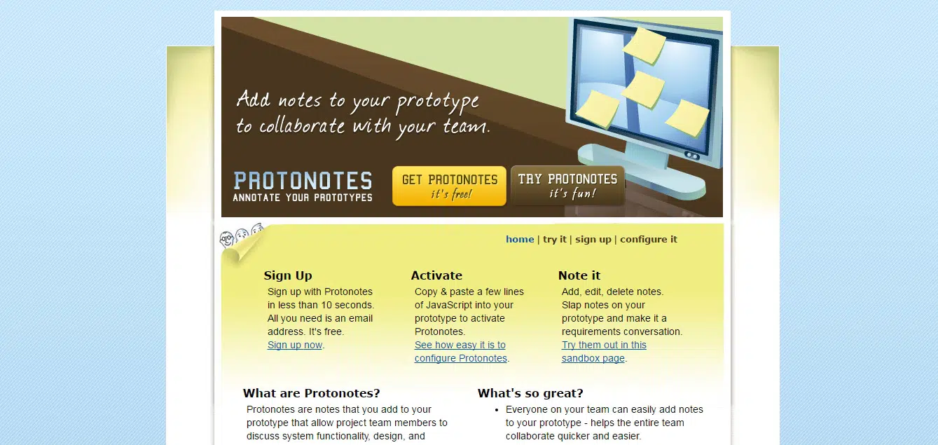 Protonotes - Ferramenta de colaboração de prototipagem HTML