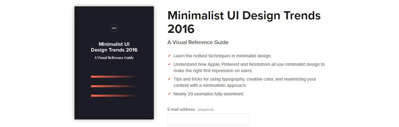 Minimalistische UI-Designtrends