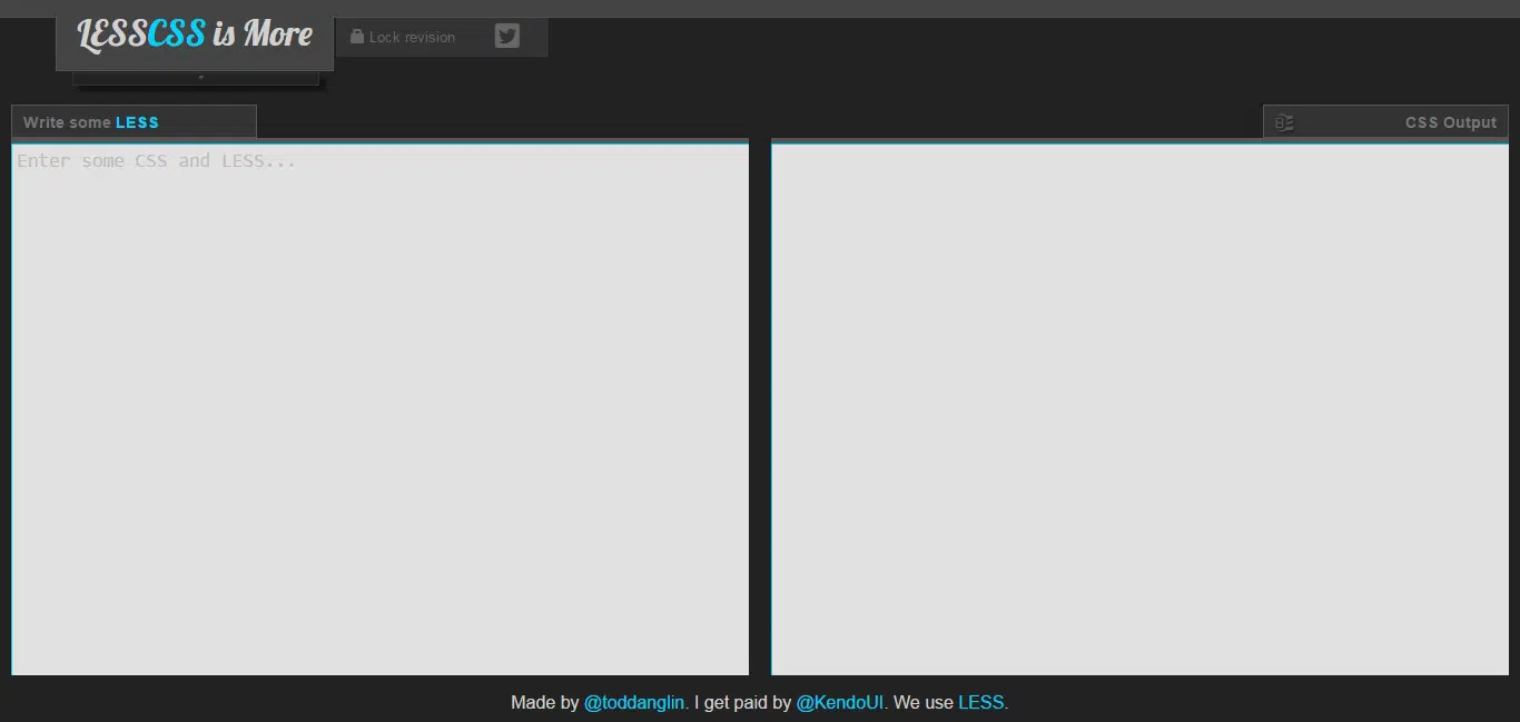 LESS CSS ออนไลน์มากขึ้น Less Compiler