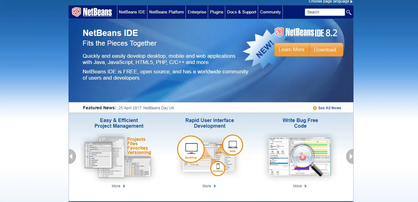 NetBeans GUI moins compilateur