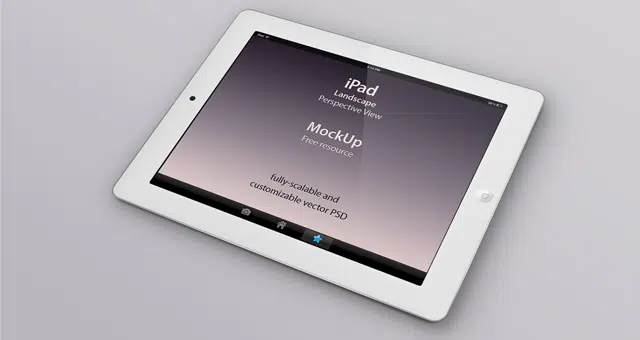 Mockup di prospettiva per iPad Psd