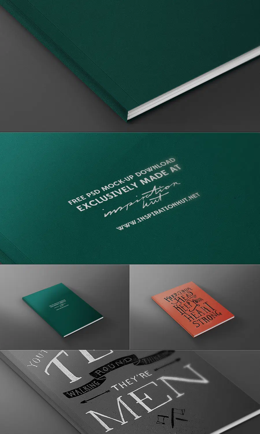 Template Mock-up Sampul Depan Buku Majalah GRATIS File PSD