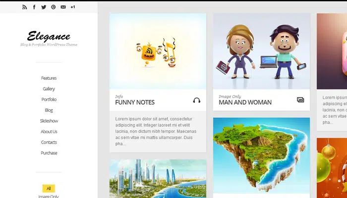 Elegance Responsive Portofoliu Tema WordPress