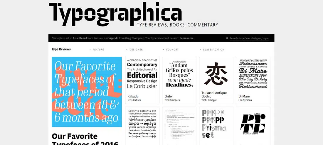 Typographica Огромная типография