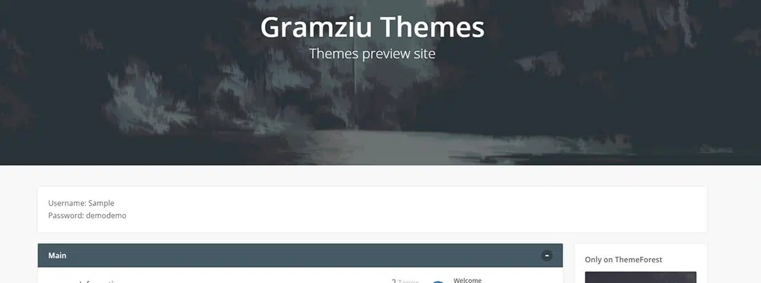 Ravaio - Anteprima del tema del forum phpBB reattivo moderno - ThemeForest