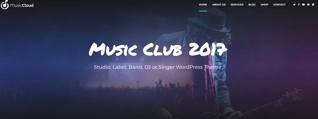 Website-Vorlagen für Musikclubs und Nachtleben