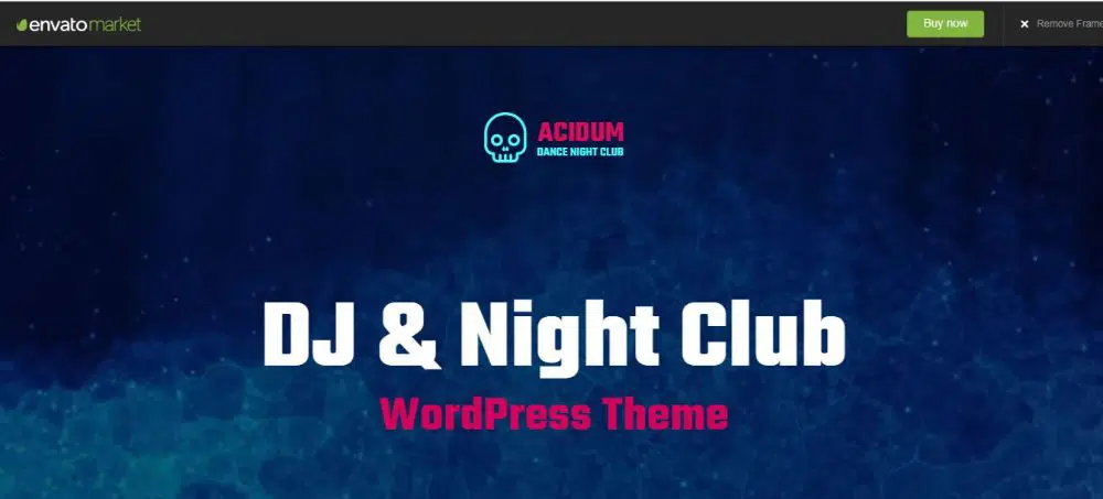 Acidium DJ WordPress-Theme