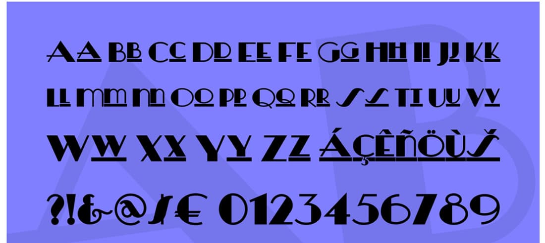 Herald Square Font Family 免費復古字體