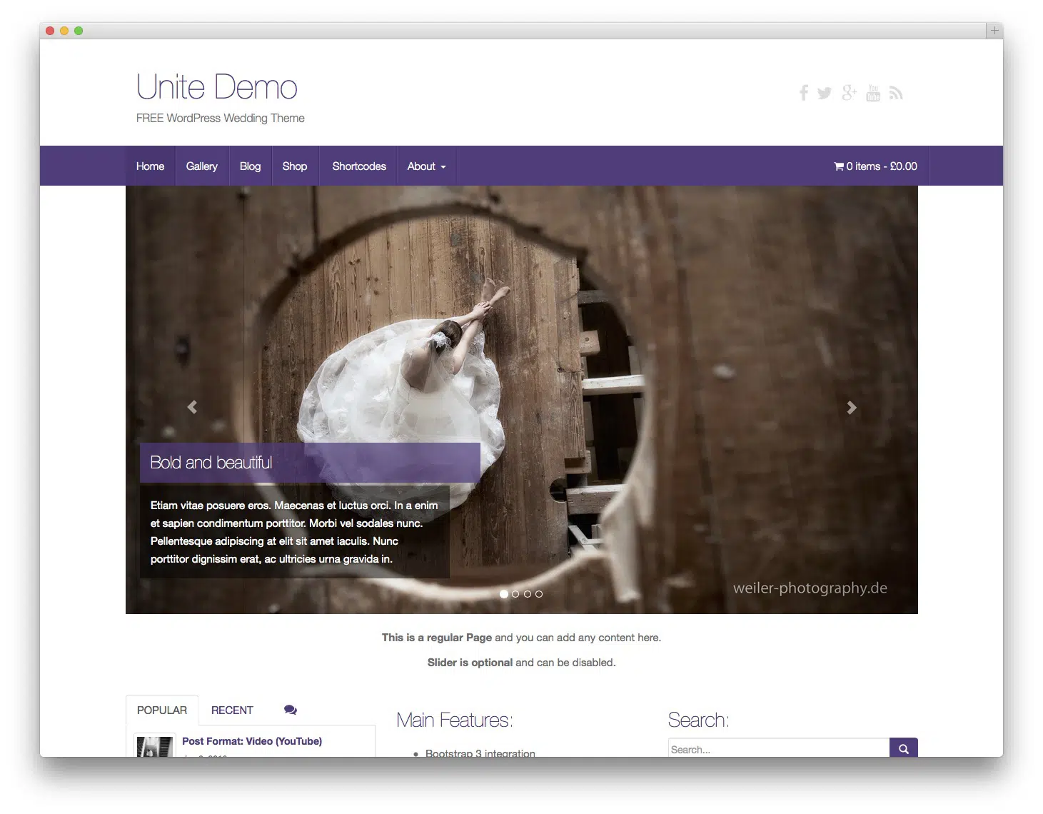 Zjednocz darmowe motywy Bootstrap WordPress