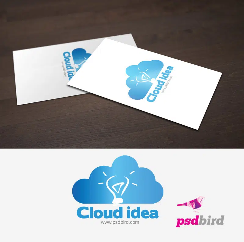 Templat Logo Gratis Logo Teknologi Cloud