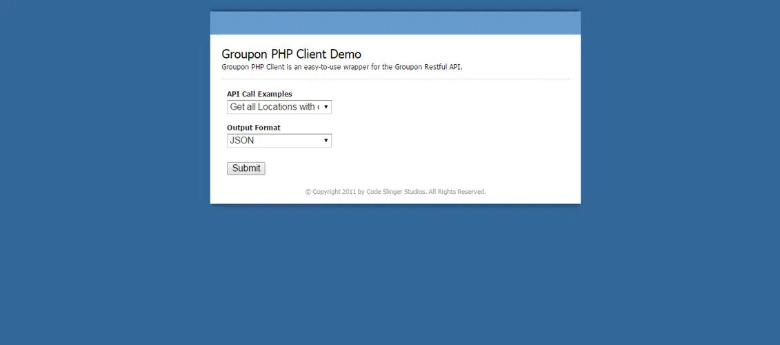 Client PHP de Groupon