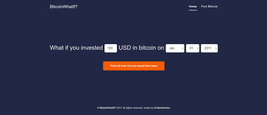 Bitcoin What If Script PHP per progetti di social network