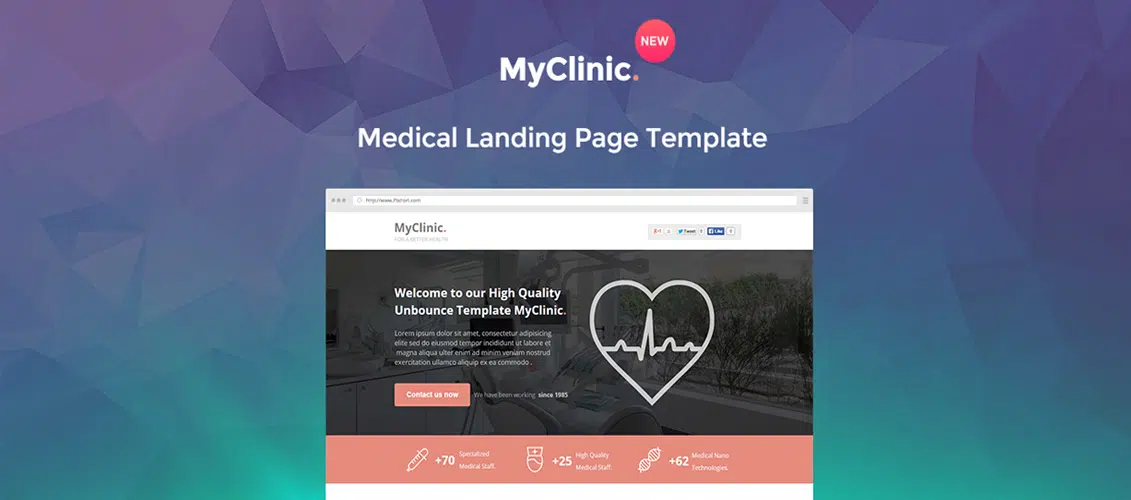 MyClinic - Template Instapage Medis