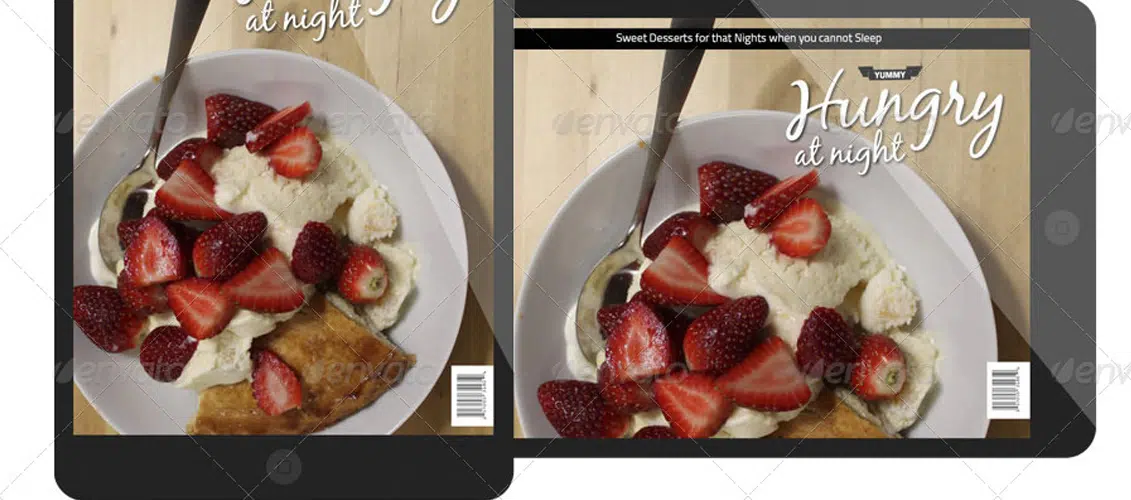 Hungrig in der Nacht iPad-Magazin-Vorlage